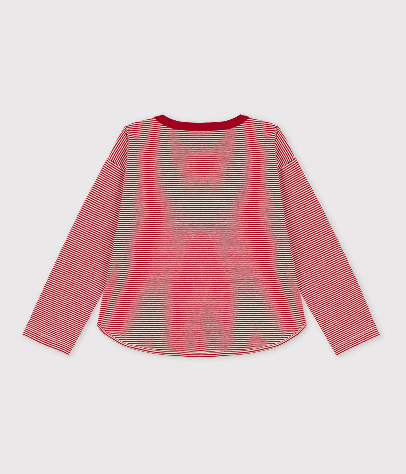 Tee-shirt manches longues en tubique enfant fille / garçon
