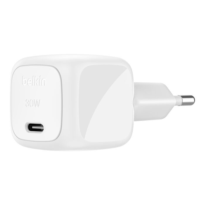 (30W) BoostCharge USB C Ladegerät Netzteil Power Delivery 3.1 Recycled   (1m) USB C Ladekabel (WCA008kq1MWH-B6) - Weiss