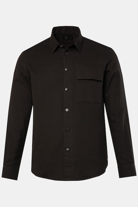 JP 1880 Overshirt, Langarm, Flanell, Kentkragen, bis 7 XL
