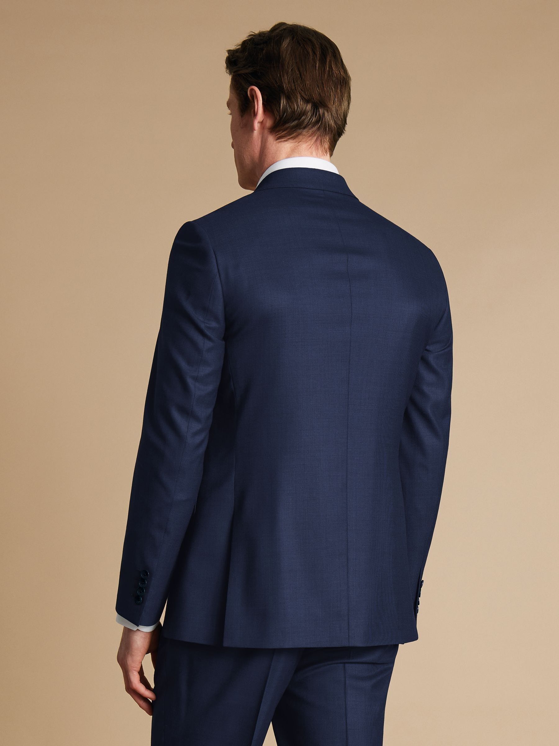 Charles Tyrwhitt Slim Fit End on End Travel Suit: Jacket