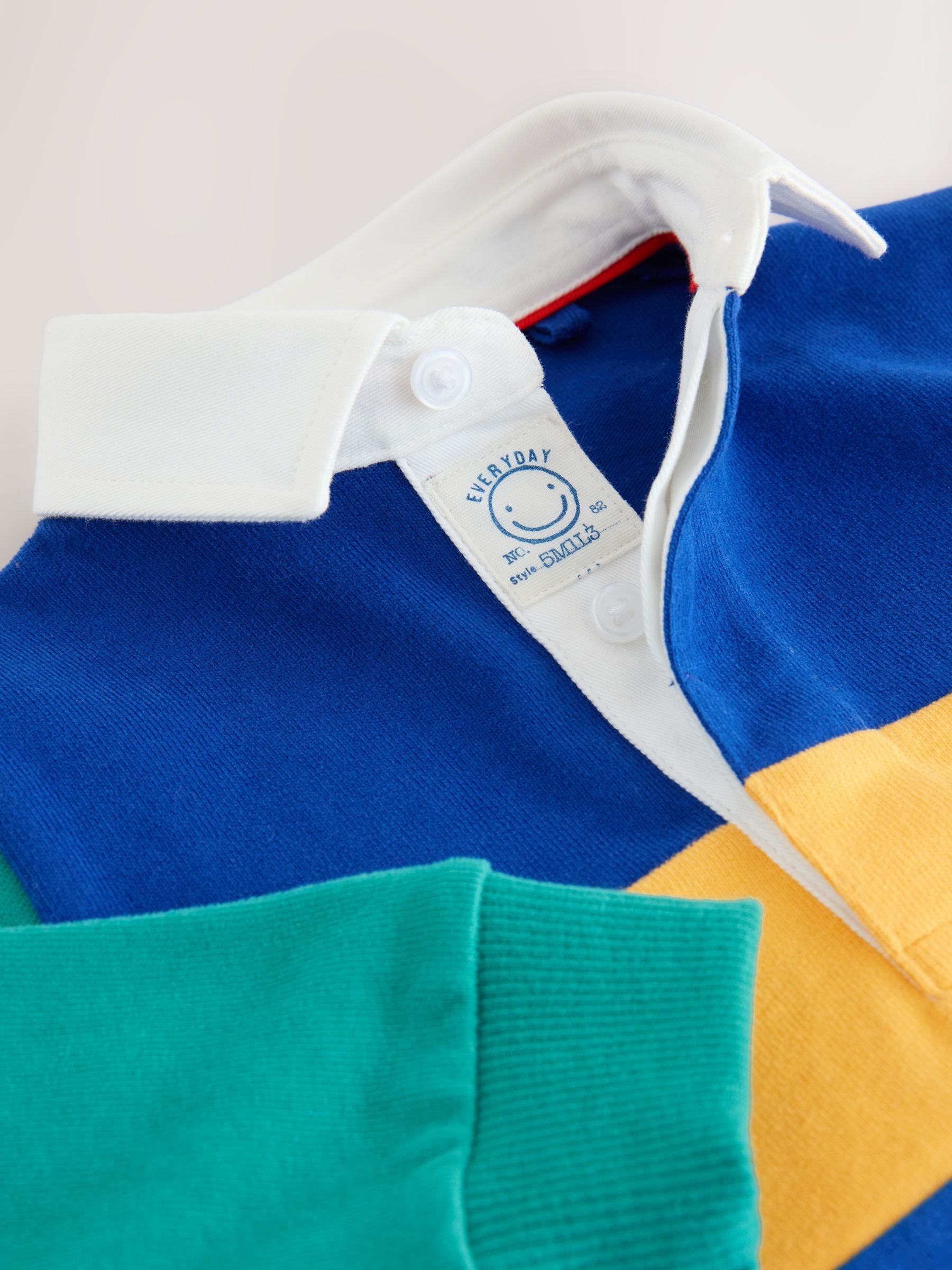 Meerkleurige Hotchpotch - Rugby poloshirt met lange mouwen (3mnd-7jr)
