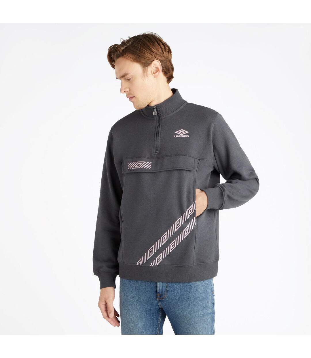 Umbro - Haut CITY SILO HORIZON - Homme (Gris / Mauve) - UTUO1810