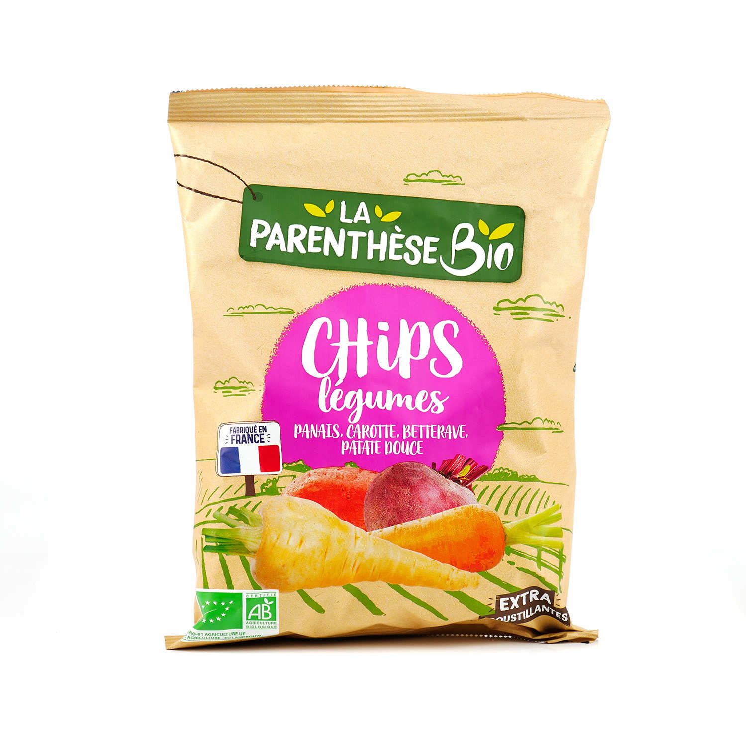 Chips de légumes bio - Fabriqués en France