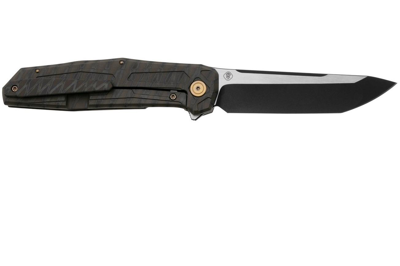 WE Knife Shadowfire WE22035-4, Tiger Stripe Flame Titanium, zakmes