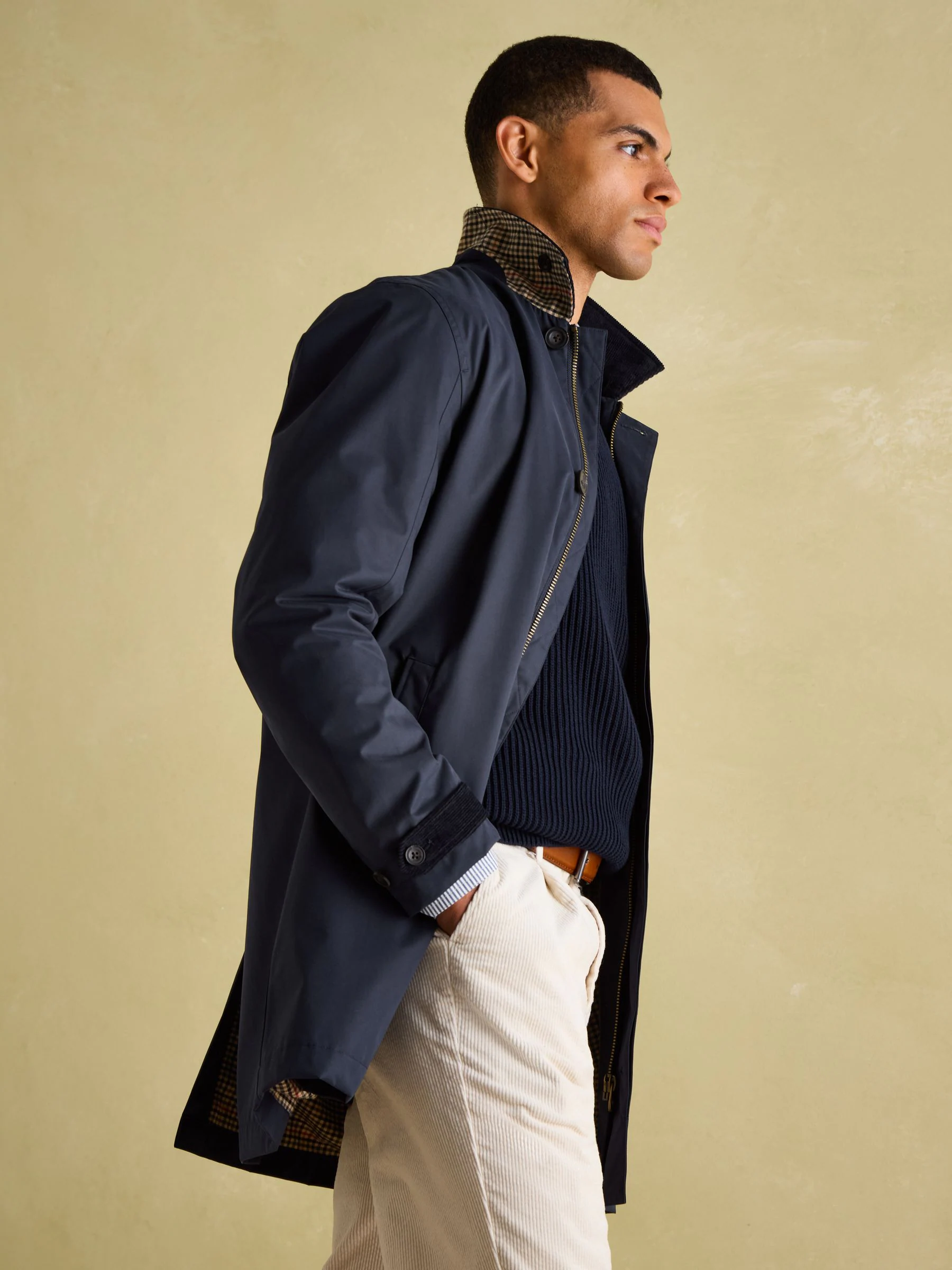 Donkerblauw - Joules Sandford waterdichte regenjas
