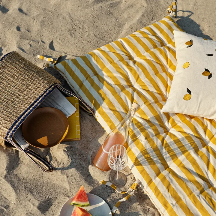 Broste Copenhagen - Strand Teppich, harvest gold