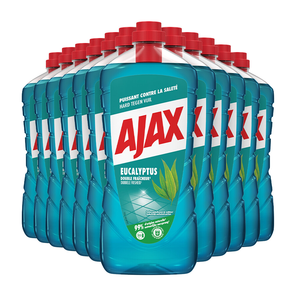 12x Ajax Allesreiniger Eucalyptus1,25 liter