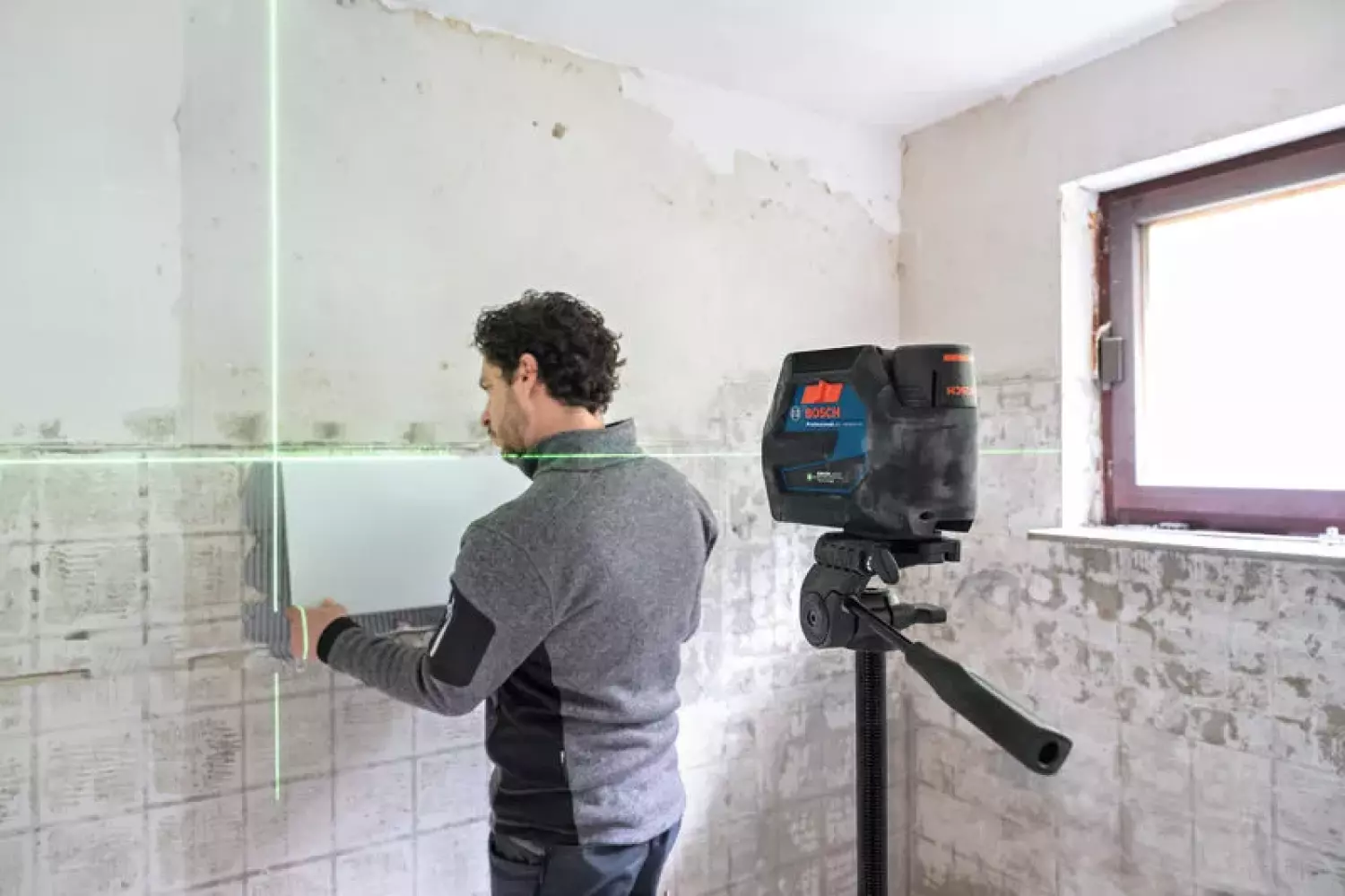 Bosch GCL 12V-50-22 CG 12V accu Kruislijnlaser set (1x2.0Ah) in L-Boxx