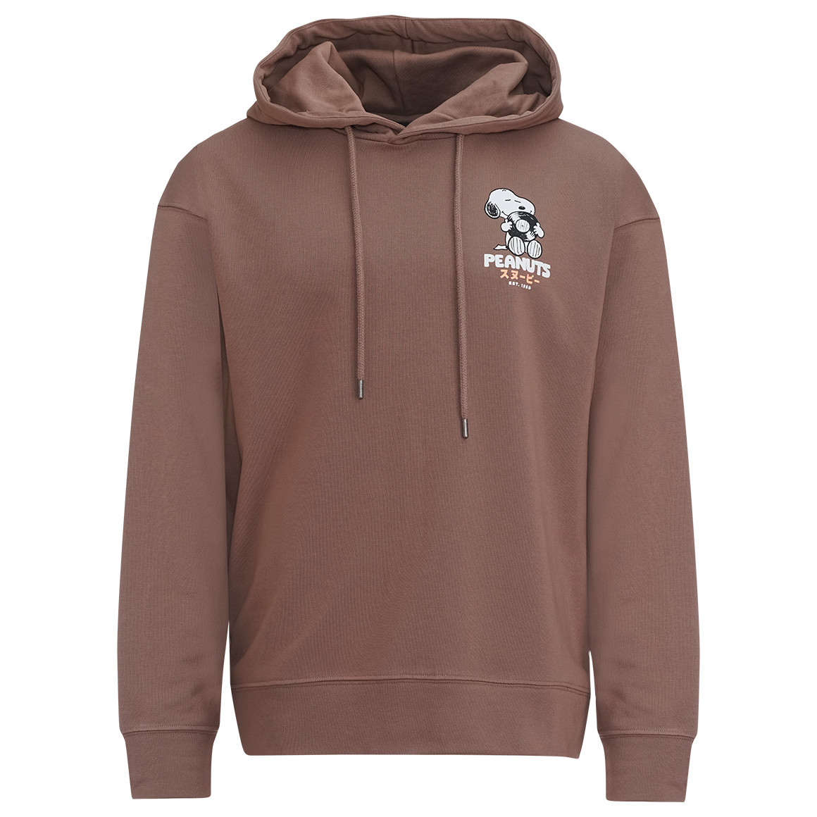 Jonas Nielsen Peanuts Hoodie mit Rücken-Print braun