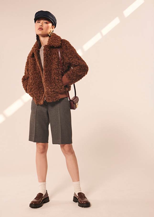 Blouson Biancamarron en fausse fourrure