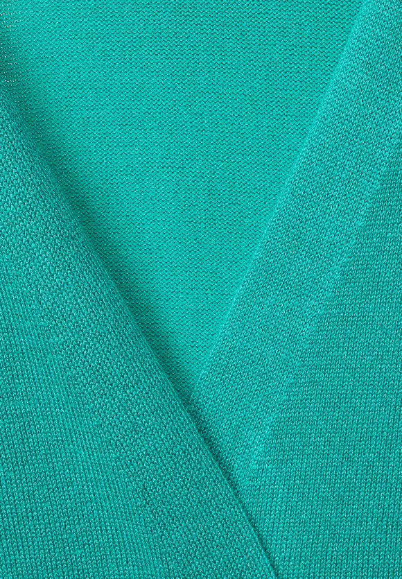 Langer Cardigan - dark cameo green