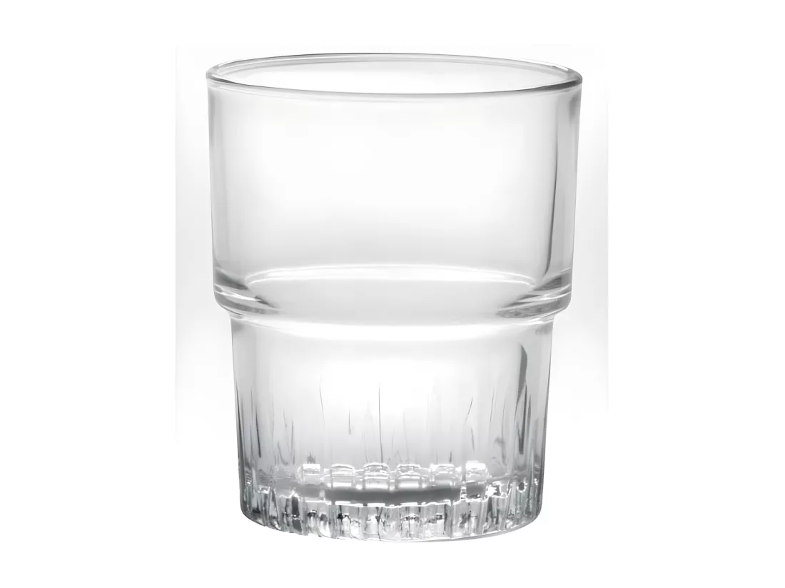 Lot de 4 Gobelets Empilables Duralex 20 cl - Verre Trempé Résistant aux Chocs - Fabriqué en France