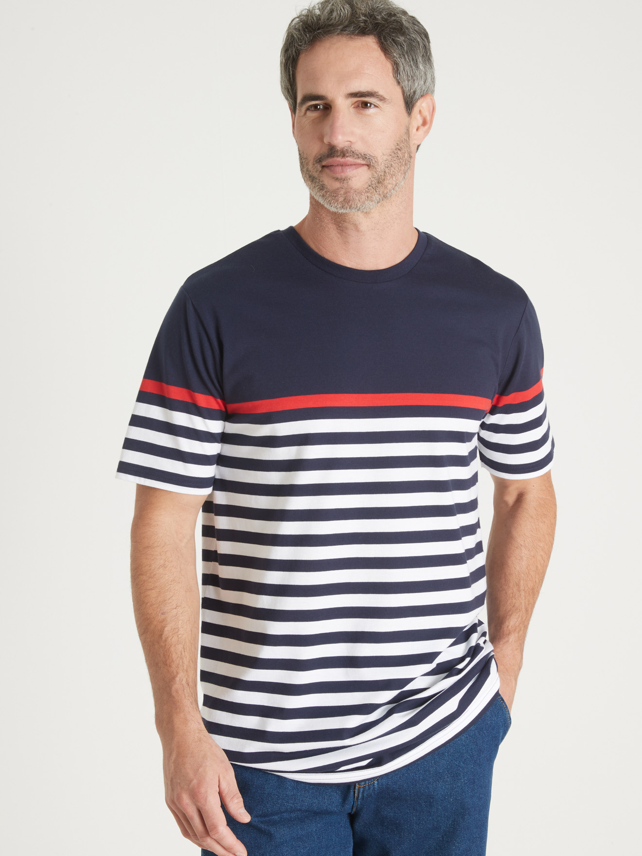 Tee-shirt marinière manches courtes