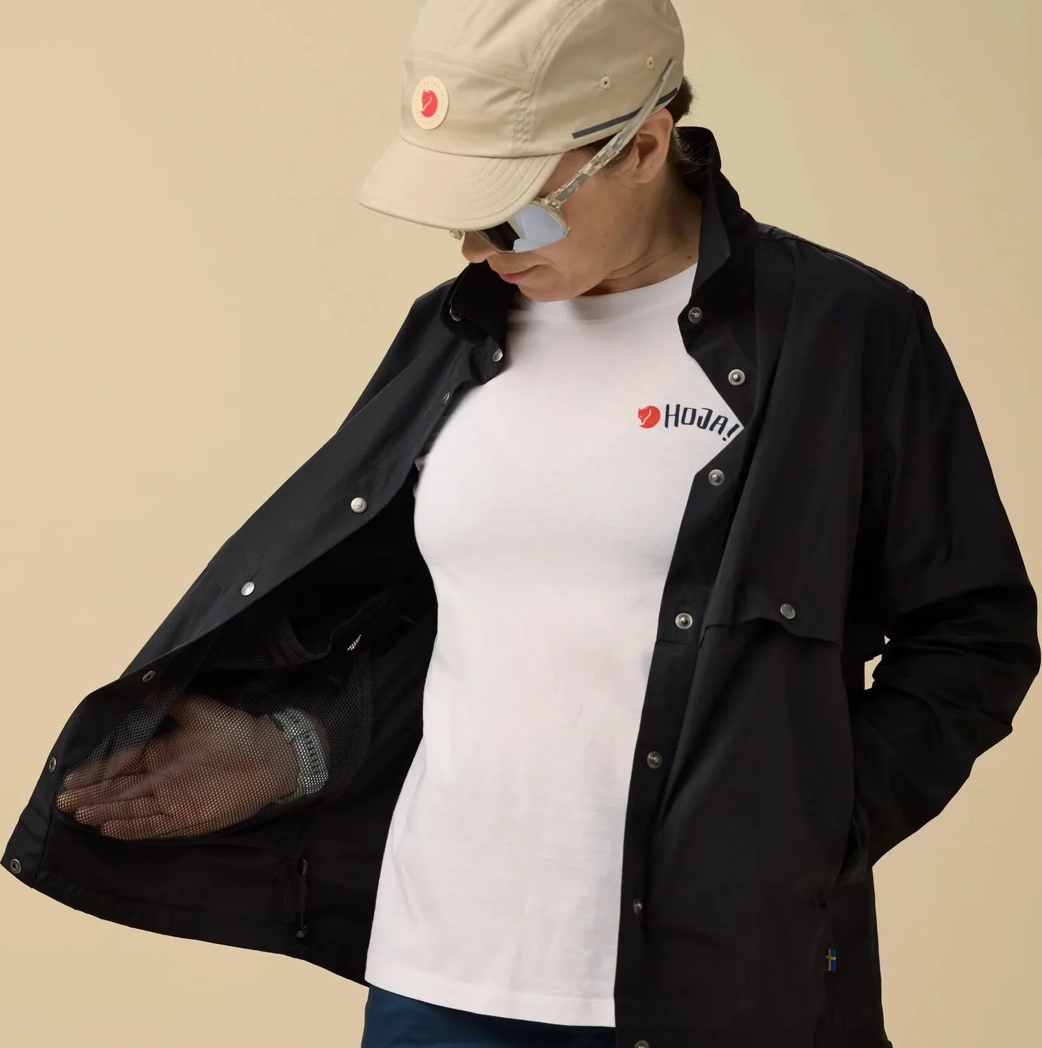 Fjällräven Hoja Rider'S Wind Jacket W Black