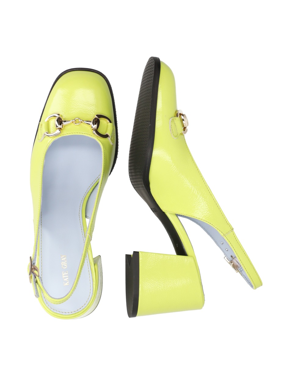 Lackleder Slingpumps