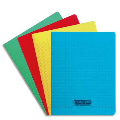 Calligraphe 8000 - Cahier 24 x 32 cm - 48 pages - grands carreaux (seyès) - disponible dans différentes couleurs