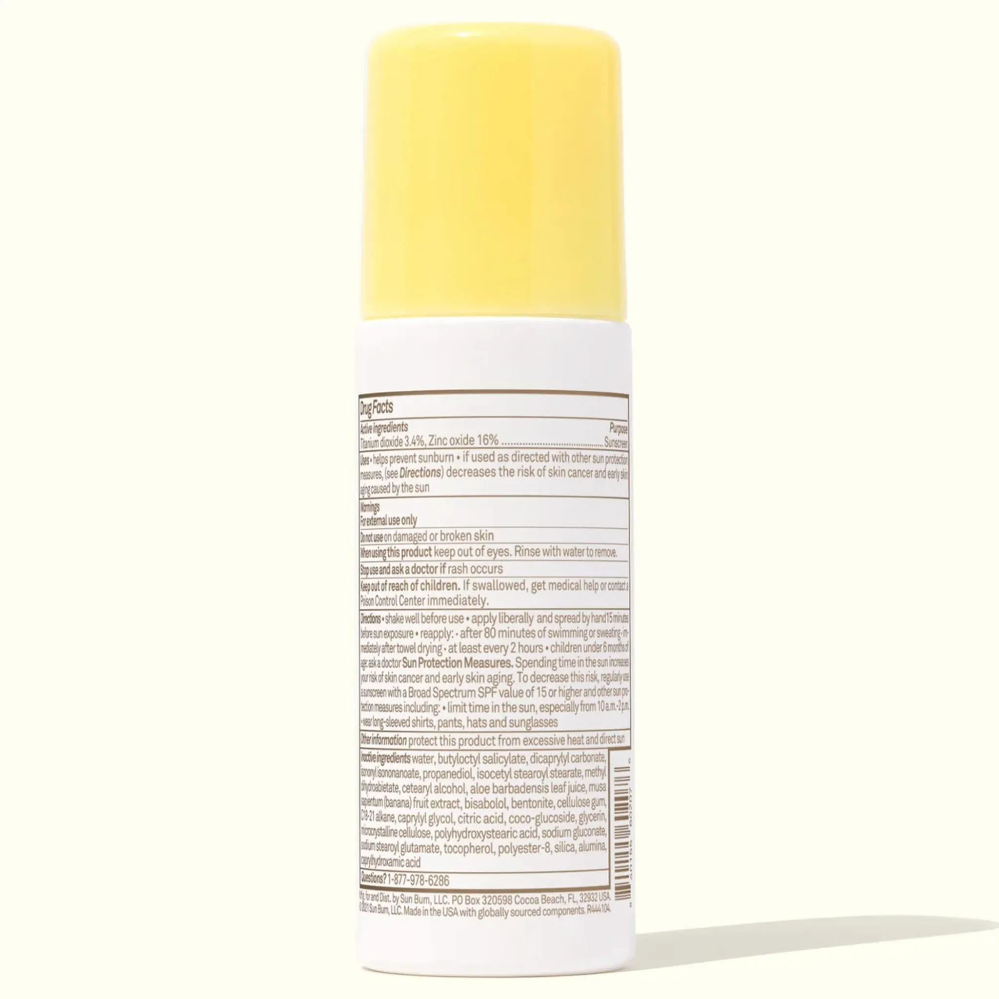 Sun Bum Crème Solaire à Bille FPS 50 Baby Bum