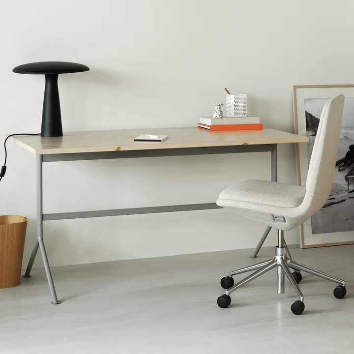 Normann Copenhagen - Kip Schreibtisch, 80 x 150 cm, Eiche / schwarz