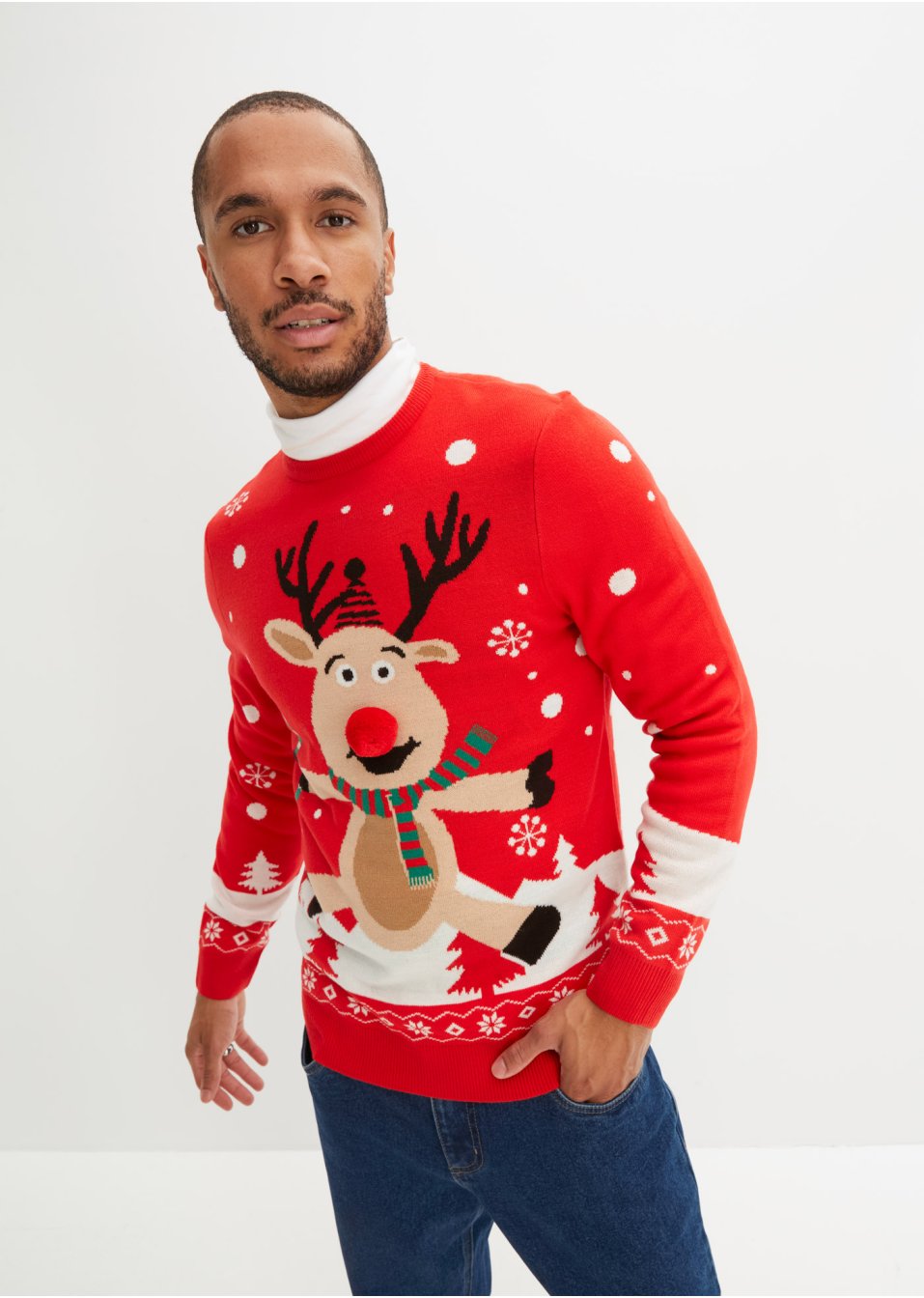 Pull avec motif de Noël