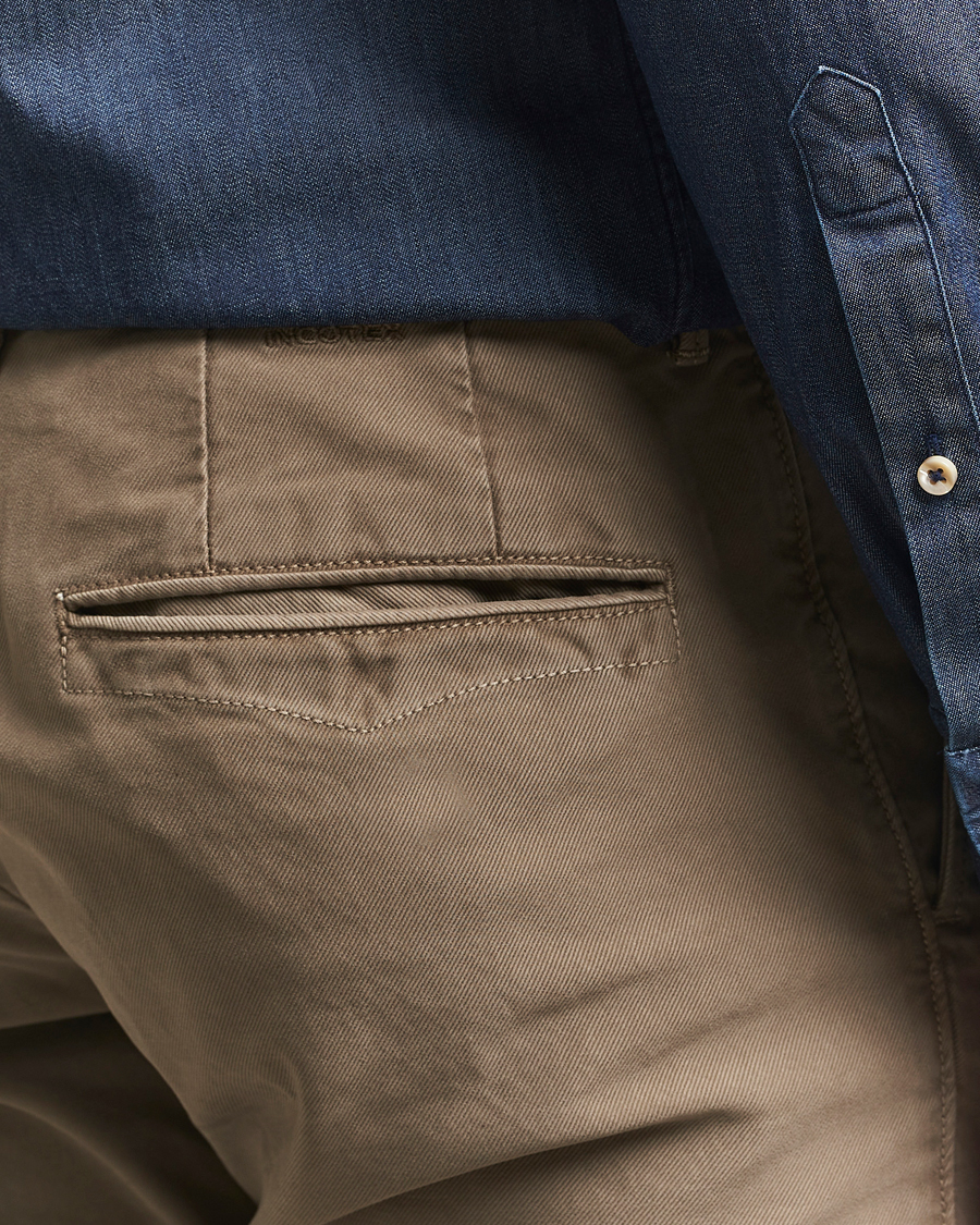Incotex Slim Fit Garment Dyed Slacks Taupe
