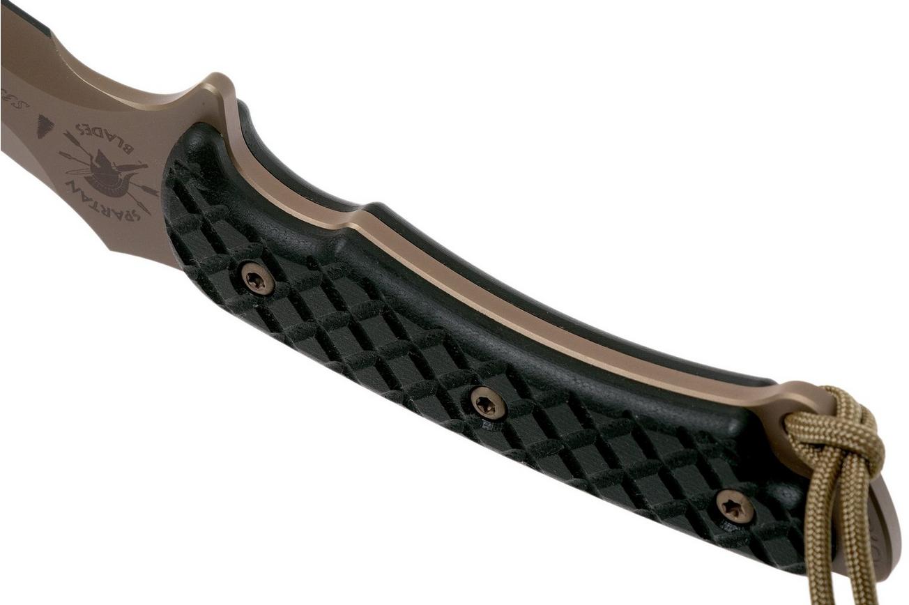 Spartan Blades Ares SB1DEBKKYTN Flat Dark Earth/Black/Tan Sheath survivalmes