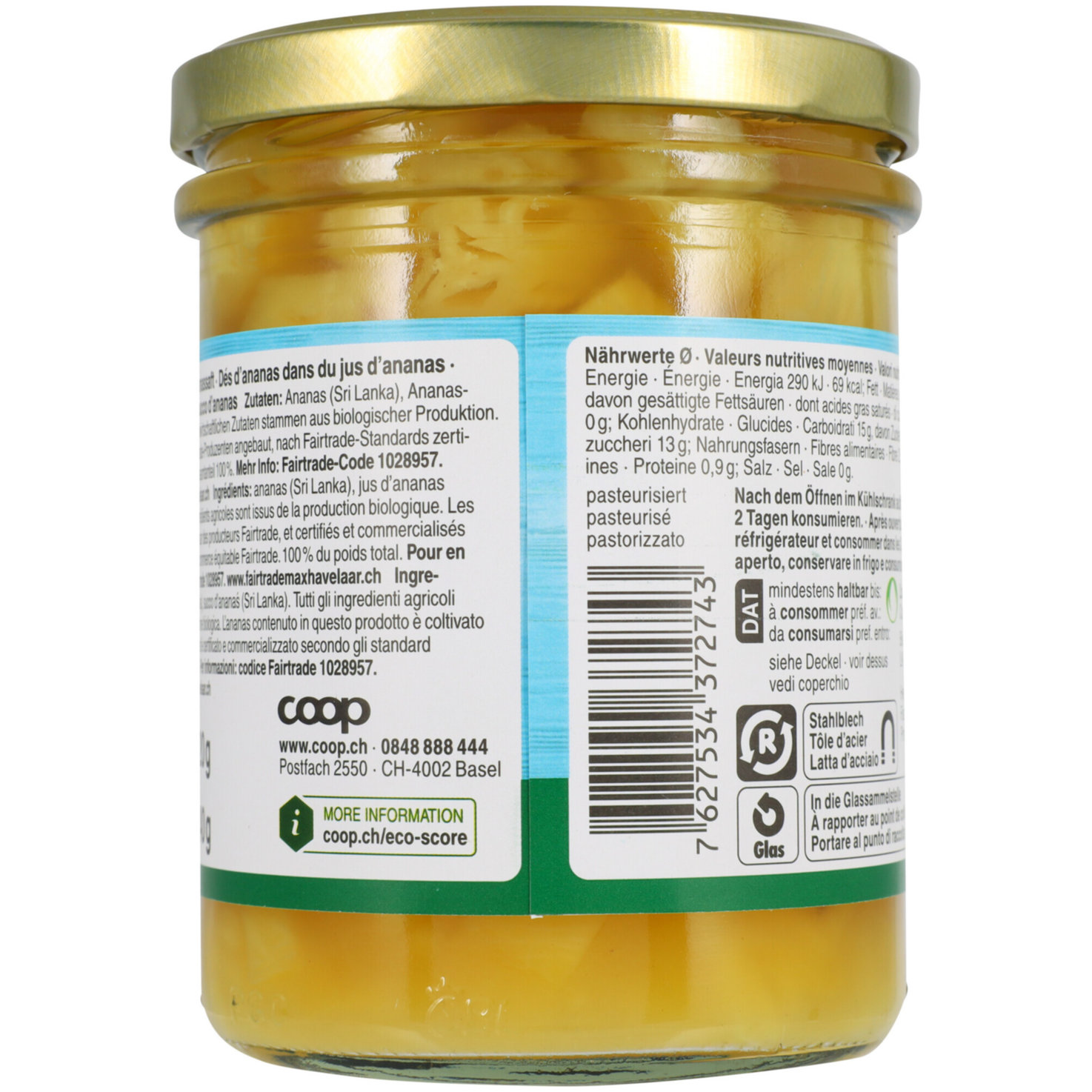 Naturaplan Bio Fairtrade Ananaswürfel