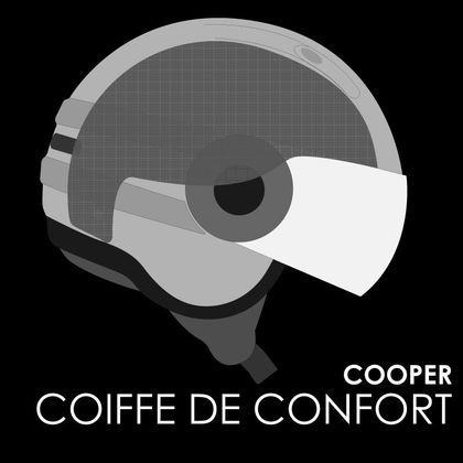 Coiffe ROOF RO35 COOPER - Noir