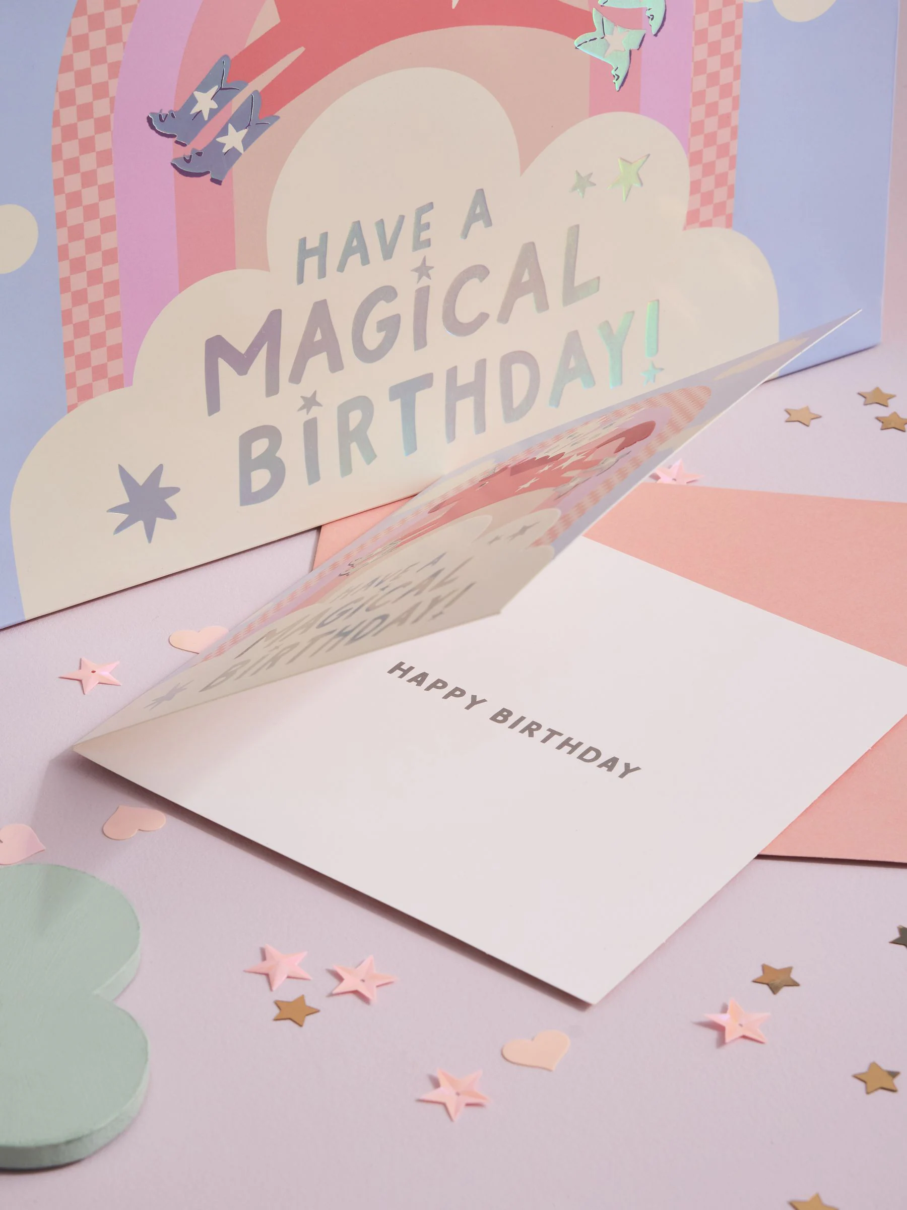 Unicorns Medium Gift Bag and Card Set