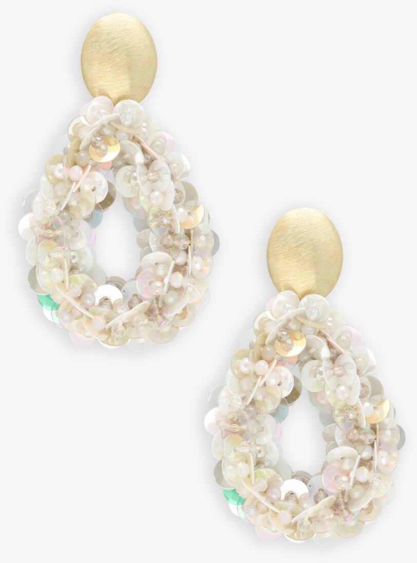 goudkleurig lott. gioielli oorbellen sequin drop