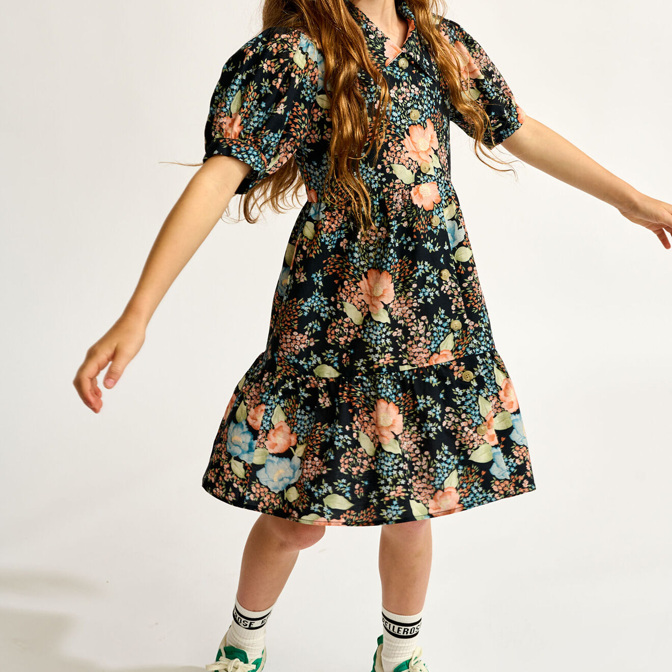 Bellerose Robe Acacia  imprimée multicolore