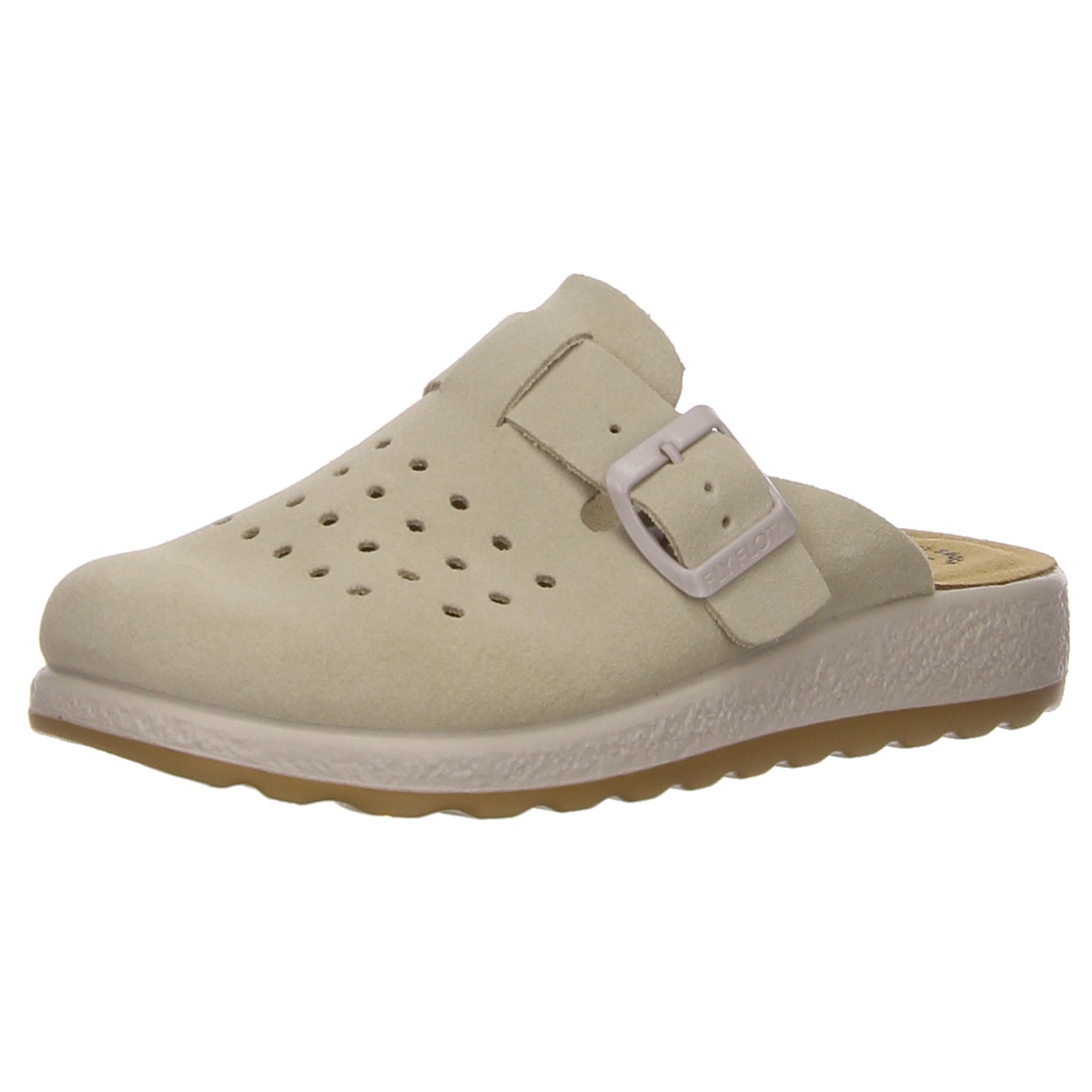 Pölking Pantoletten elfenbein beige
