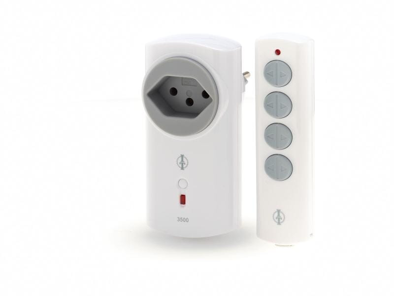 Intertechno Funk-Zwischenstecker IT-3500L Set Funk-Stecker-Set für alle Sender