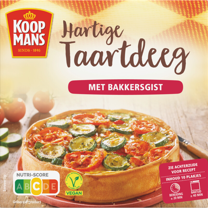 Koopmans Deeg hartige taart