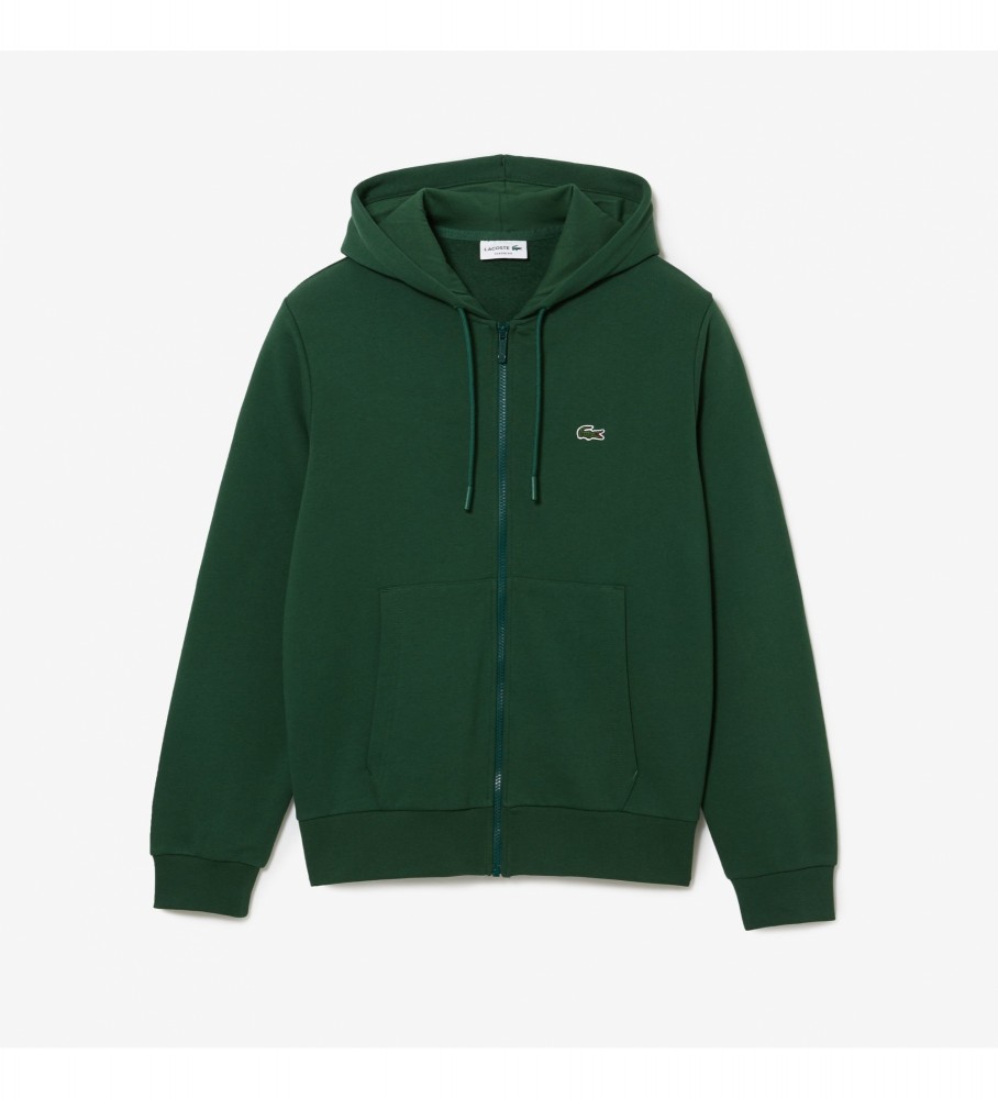 Moletom Lacoste com bolso canguru, verde