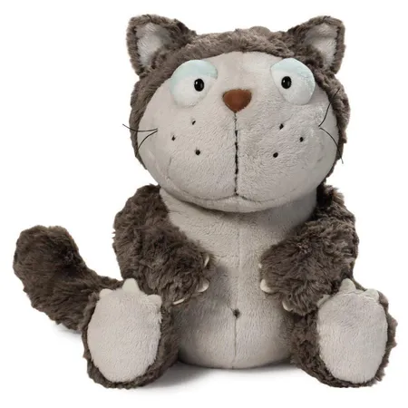 NICI Comic Cats Katze Lazy grau, 100cm