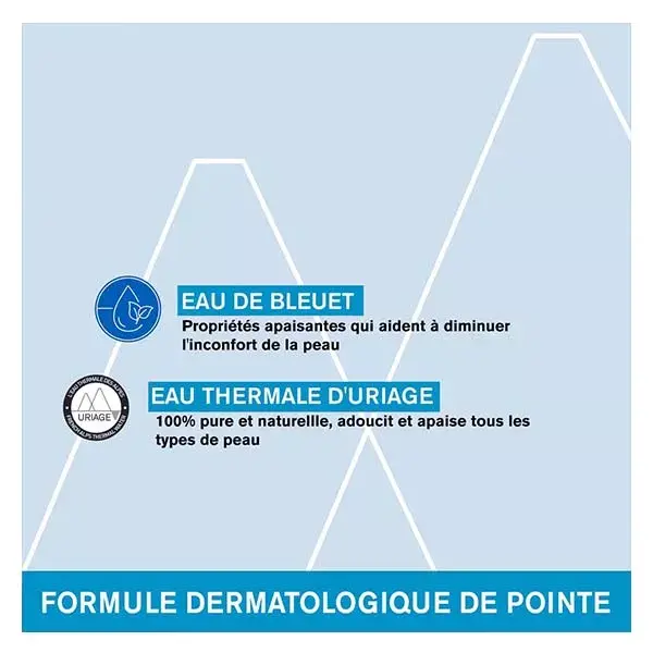 Demaquilante bifásico à prova d'água Uriage para olhos sensíveis, 100ml