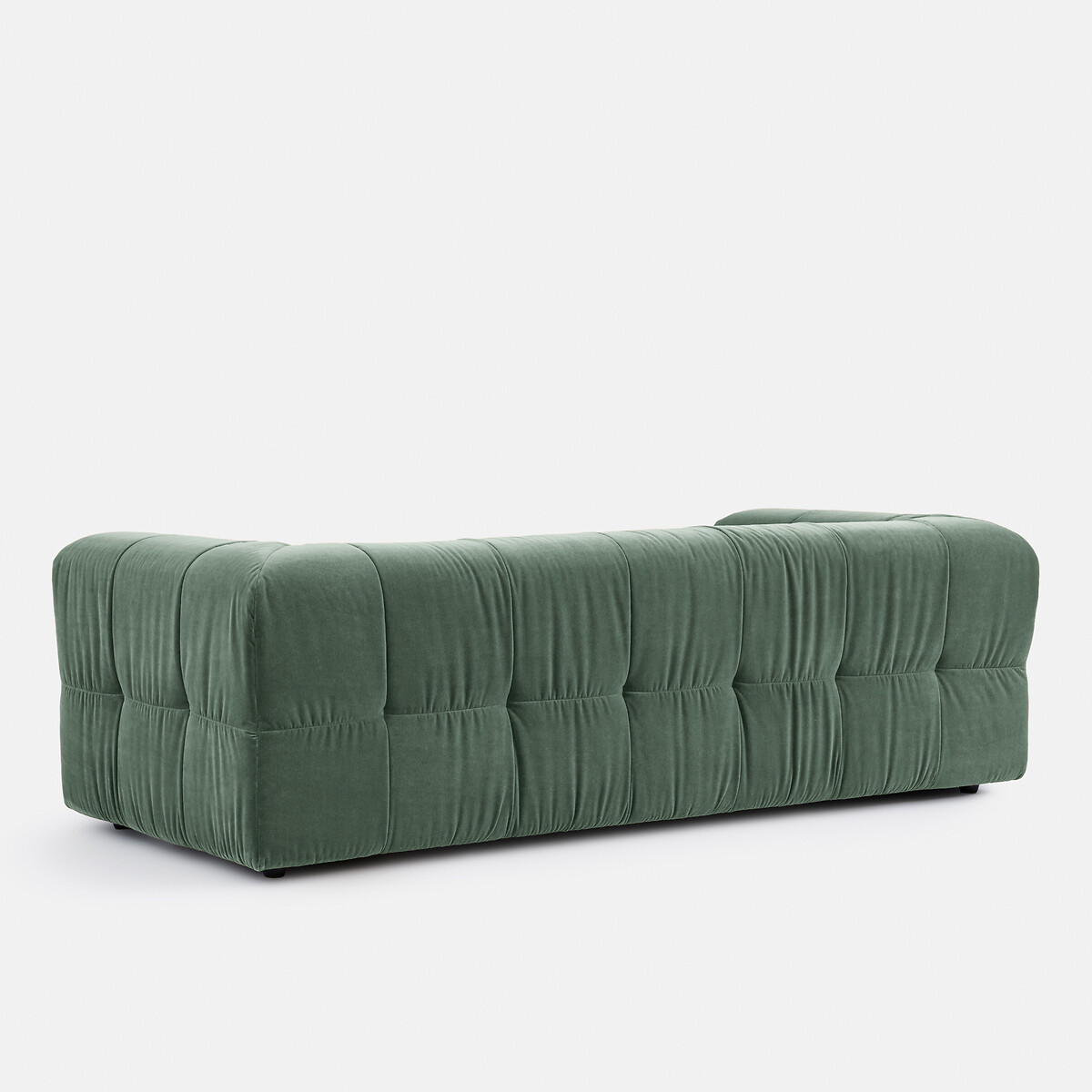 LA REDOUTE INTERIEURS<br>Veludo superior reto de 3 lugares, LIZZY