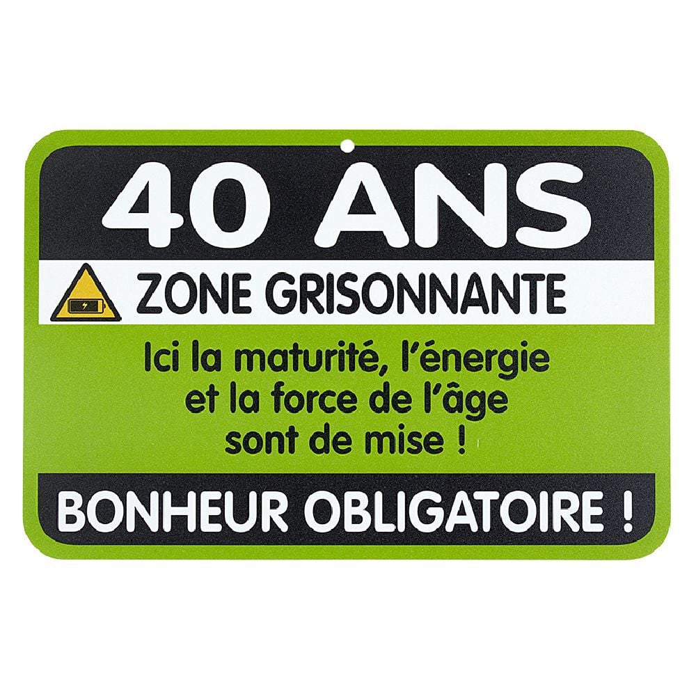 Plaque de porte humoristique