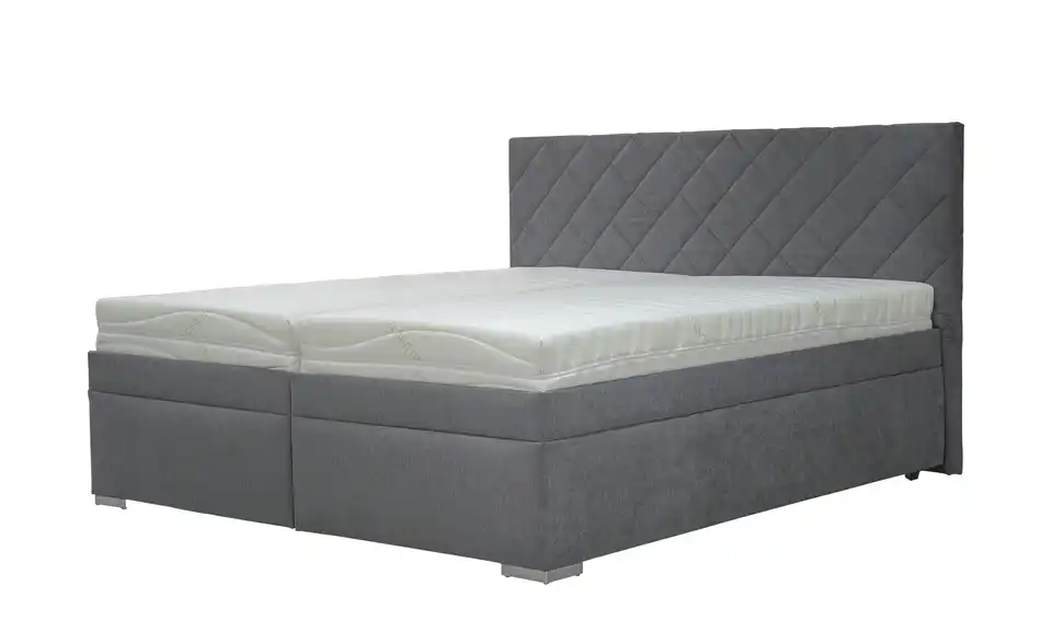 Polsterbett Klara 180 cm Grau