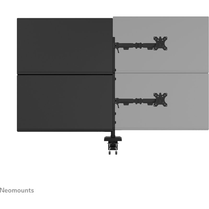 Neomounts DS60-600BL2-2 Bras de moniteur quadruple 10-32