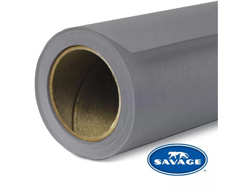 Savage Hintergrund Papier 1.35 x 11 m Smoke Gray Das Hintergrundpapier von Savage