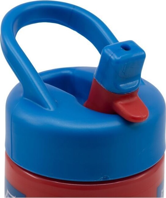 Spiderman - Drikkedunk Med Sugerør - Rød Blå - 410 ML