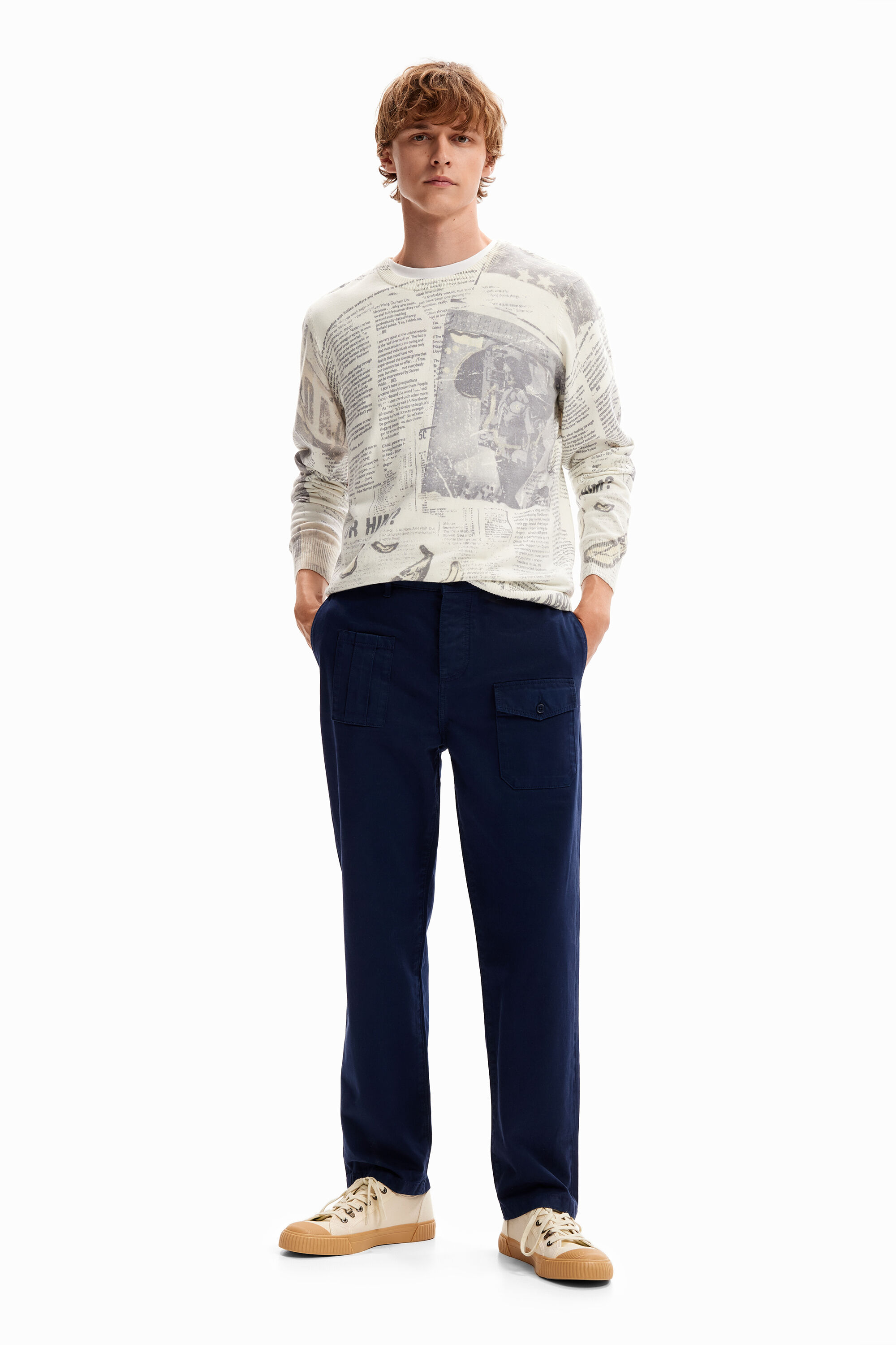 Pantalon cargo droit