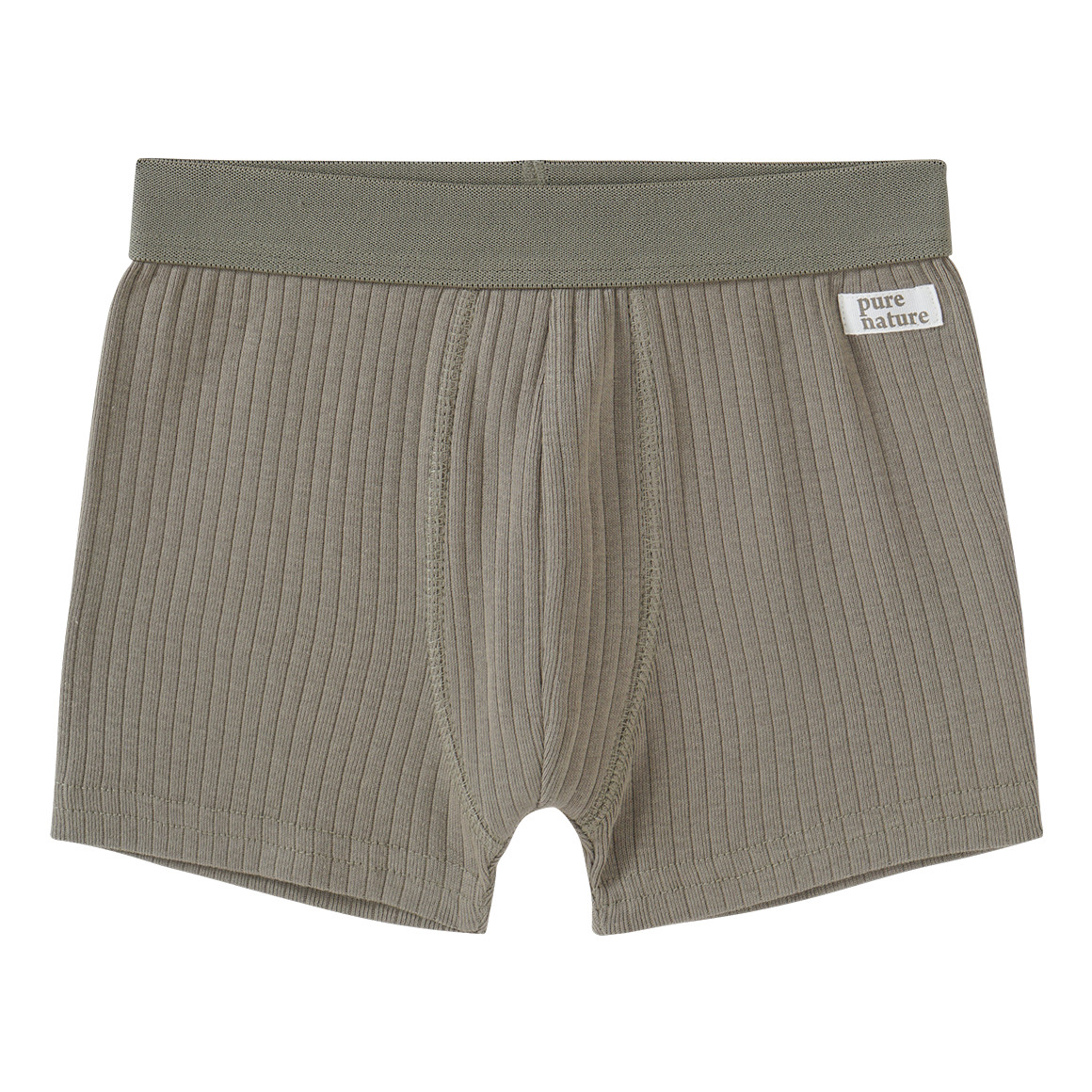 Topolino Pure Collection 3 Jungen Boxer mit Rippstruktur cremeweiss / hellblau / oliv