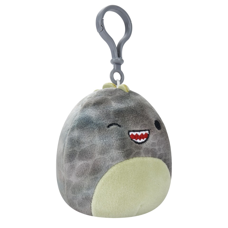 Squishmallows - 9 cm P15 Clip On - Xander the Winking Grey T-Rex