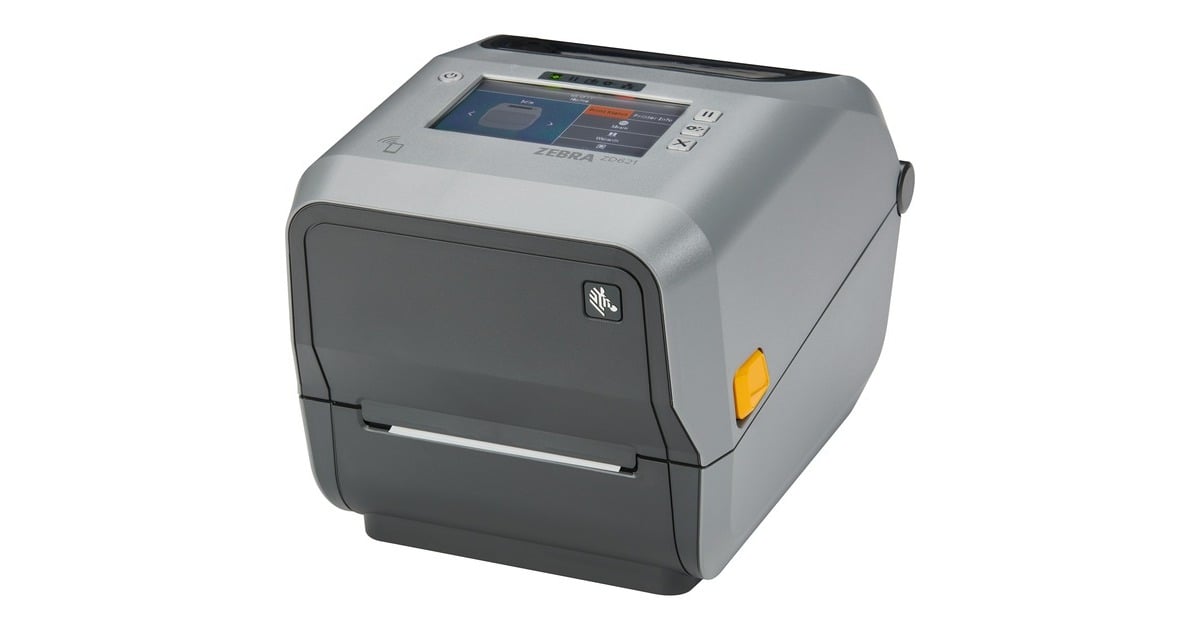 ZebraZD621T labelprinter  (Grijs/antraciet, 203 dpi, USB, USB Host, Ethernet, Serial, BTLE5, Swiss Font, EZPL)