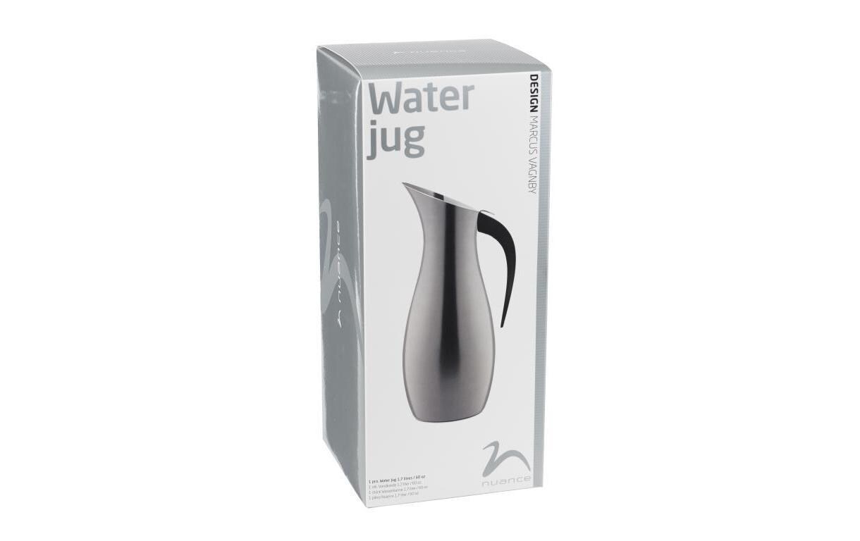 Karaffe 1.7 l, SchwarzWasserkaraffe aus Edelstahl