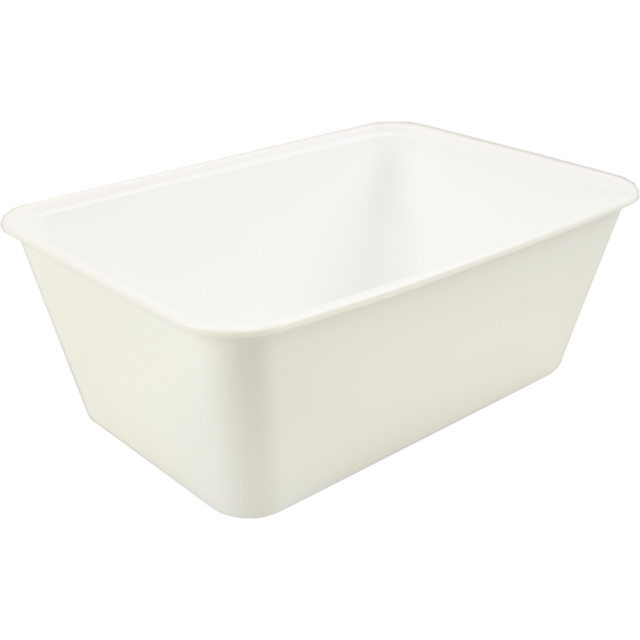 Bak, PP, 1000ml, spuitgiet, 172x120x60mm, wit