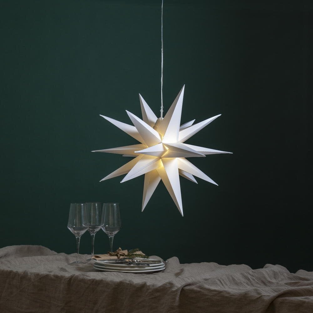 LED-lichtobject Alice Star in wit 0,43W IP44