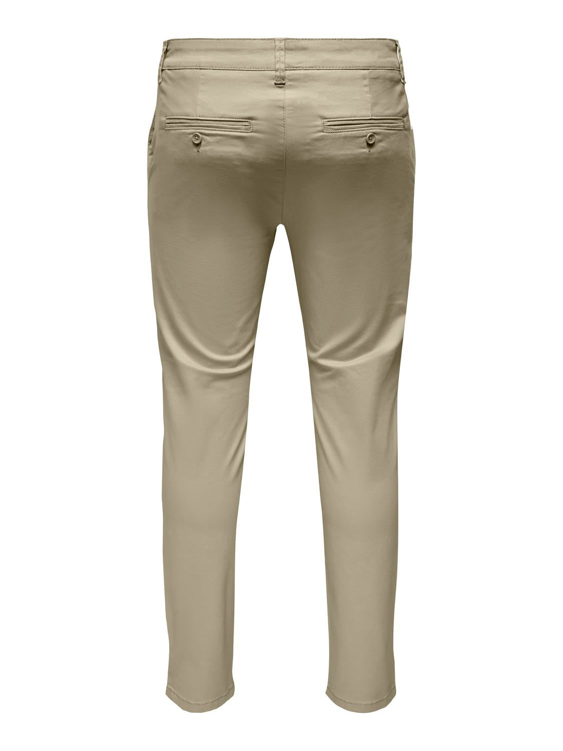 ONSMARK Slim Fit Chino Hose Chinchilla